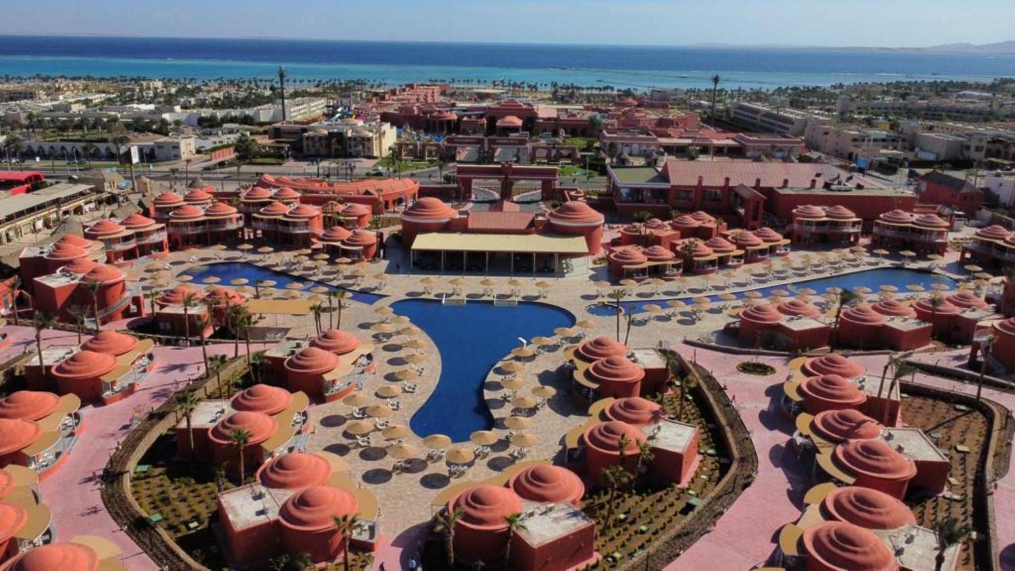 Pickalbatros Laguna Club Resort Sharm El Sheikh Exterior foto Aerial view of the resort